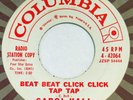 CAROL HALL Beat Beat Click Click Tap Tap COLUMBIA 45 popcorn mod 7”