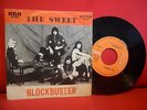 1973 THE SWEET Blockbuster 7/45 NMINT PORTUGAL UNIQUE SLEEVE GLAM ROCK