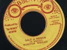 1527 WINSTON WRIGHT-SALT & PEPPER-MELANCHOLY ROCK-OBSERVER orig  REGGAE 45 7