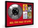 Beatles All You Need Is Love Framed Silver Disc Display Vinyl (C1)