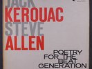 JACK KEROUAC & STEVE ALLEN: Poetry For The Beat Generation LP (foxing stains ob