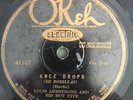 Okeh  8774 & 41157  LOUIS ARMSTRONG  HOT 5 & Orch 78 rpm KNEE DROPS - DALLAS BLS