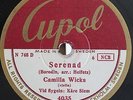 Wicks. Borodin (Serenade)+Ponce (Estrellita). Cupol 4035. NM-