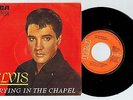 MFD IN SPAIN ORANGE LABEL PICT SLEEVE SP 45 RPM ELVIS PRESLEY : CRYING IN THE CH
