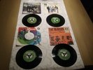4 Beatles Vinyl Single Oedon Hello Goodbye, Help, Paperback Writer,We can work
