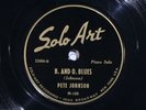 78 RPM -- Pete Johnson, Solo Art 12006, E+  Jazz - Blues