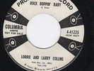 FREE shipping 45 SP Lorrie Larry Collins Whistle Bait Rock Boppin' Baby PROMO