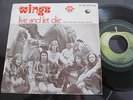 WINGS Live and let die Rare Portugal 7/45 PS Apple OST