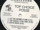 Top Choice Posse - Orig. Rare Near Mint Indie Random Rap 12 Inch