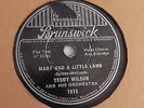 Teddy Wilson - 78rpm single 10-inch –  Brunswick #7673 Mary Had A Little Lamb