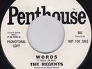 60's Garage / Psyche / Fuzz ------THE REGENTS--Words--------
