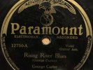 Paramount 12750 GEORGE CARTER Hot Jelly Roll Blues/Rising River  1929 E 78 rpm
