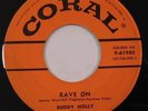 HEAR rockabilly 45 BUDDY HOLLY Rave On CORAL Take Your Time