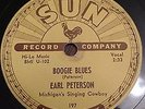 RARE SUN 78 RPM - Earl Peterson - Boogie Blues / In The Dark - Rockabilly