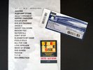 Stone Roses Manchester 17 June Setlist Ticket and Signed Backstage Laminate RARE