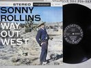 SONNY ROLLINS WAY OUT WEST CONTEMPORARY GXC-3104 Japanese Pressing Vinyl LP