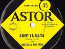 ANGELA & THE FANS 45: LOVE YA ILLYA / I KNOW YOU AUSSIE ASTOR 1239  NM/EX++ 1966