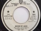 VG++ ROCK 45 PROMO / THE ASSOCIATION / NEVER MY LOVE / REQUIEM / WB 7074