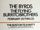 The Byrds Flying Burrito Brothers - 1968 Original Boston Tea Party Poster.