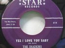 Rare Doo Wop 45 Diadems Yes I Love Why Don't You Believe Me Star