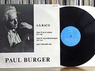 Bach: Solo Cello Suites Nos. 2 & 4 - Paul Burger **Arco 7501 Stereo ED1 LP**