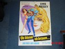 ELVIS PRESLEY Ob Blond ob Braun ORIGINAL FILMPLAKAT KINOPLAKAT 1963 Rock`n Roll