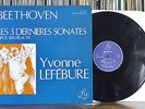 Beethoven: The 3 Last Sonatas - Yvonne Lefebure **Original FY 051 Stereo LP**