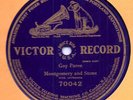 MONTGOMERY & STONE Wizard of Oz Broadway stars - all 3 issued Victor 78s 1911