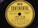 Sarah Vaughan-Dizzy Gillespie/Mean to Me-Signing Off/Continental C-6024/E to E+