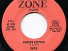 SHIEK FINDERS KEEPERS 1985 ZONE MODERN SOUL FUNK RARE 45 ? GREG CARMICHAEL