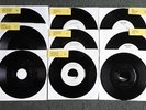 Vinyl 7 inch juke box records ,Take That, Robbie Willams, Gary, Mark'.