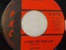 GARAGE THE SHAPRELS A FOOL FOR YOUR LIES/YOU'RE CHEATING ON ME 1966 WISCONSIN M-