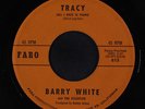 BARRY WHITE & ATLANTICS: Tracy / Flame Of Love 45 (writing on label) rare Soul
