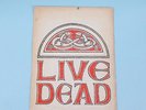 Grateful Dead Live Dead Album Insert 1969