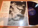 HEDY WEST Old Hard Times Appalachian Ballads Banjo Country Folk Music LP Topic