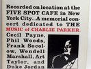 CECIL PAYNE Phil Woods Duke Jordan Music of Charlie Parker FIVE SPOT Signal Mono