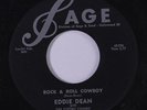 EDDIE DEAN: Rock & Roll Cowboy / Banks Of The Old Rio Grande 45 Rockabilly