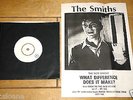 THE SMITHS WHAT DIFFERENCE b/w BACK TO OLD HOUSE TEST PRESS 7