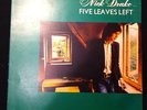 NICK DRAKE: FIVE LEAVES LEFT, excellent original UK pink rim Island vinyl