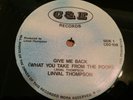 LINVAL THOMPSON - GIVE ME BACK  RARE KILLER ROOTS 12