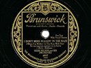 OZZIE NELSON Orchestra E+ 1930 Brunswick 4897 - I Don’t Mind Walkin' in the Rain