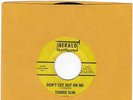 RnB rocker 45 Tender Slim 'Don't Cut Out On Me' & 'I'm Checkin' Up'  HERALD 571