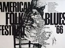 AMERICAN FOLK & BLUES - 1966 - Tourplakat - Kieser - Turner - Rush - Wells - A1