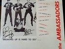 DAVE KENNEDY & THE AMBASSADORS WISCONSIN 60'S GARAGE LP SIGNED COVER/ACETATE