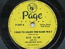 HEAR - Rare Country 78 - Big Slim & Oklahoma Boys - I Had To Learn The Hard Way