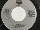 JOE COLEMAN, LADY LOVE, SUPER RARE MODERN SOUL 45