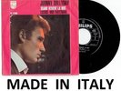 JOHNNY HALLYDAY QUAND REVIENT LA NUIT RARE VINYL 45 Tours ITALIEN ITALY ITALIE