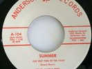 NM RARE INDIANA GARAGE 45 / IMPACTS / LINDAE / SUMMER / ANDERSON 104 BEACH BOYS