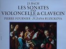 BACH 3 Cello Cembalo Sonatas Pierre Fournier Zuzana Ruzickova Erato LP