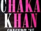 CHAKA KHAN - 1985 - Konzertplakat - I fell for You - Tourposter - Mannheim